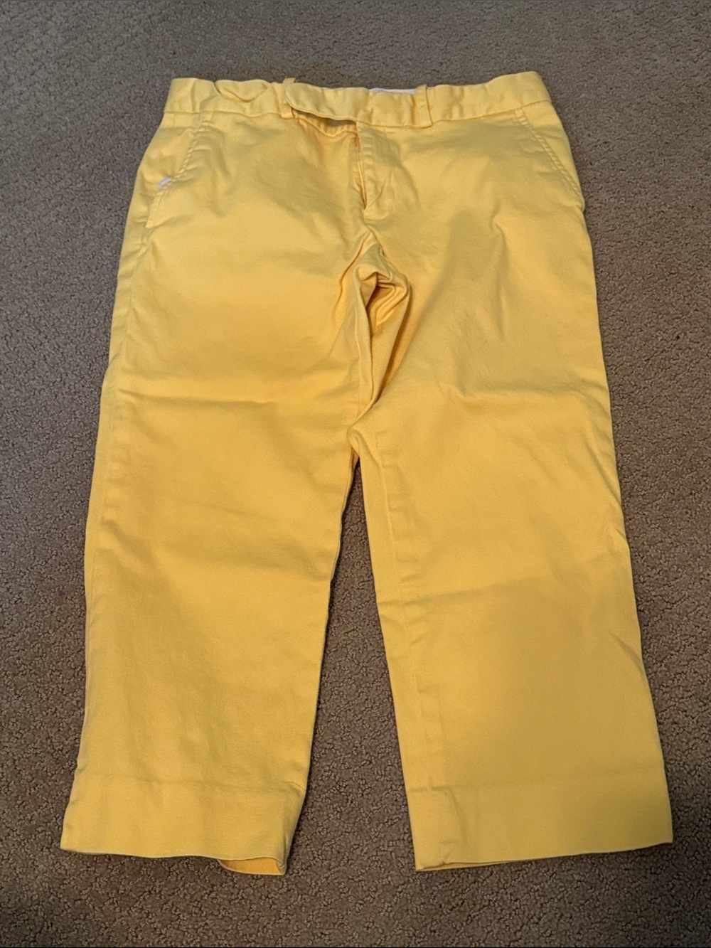 Ralph Lauren Chinos Capri Yellow Pants Size 6